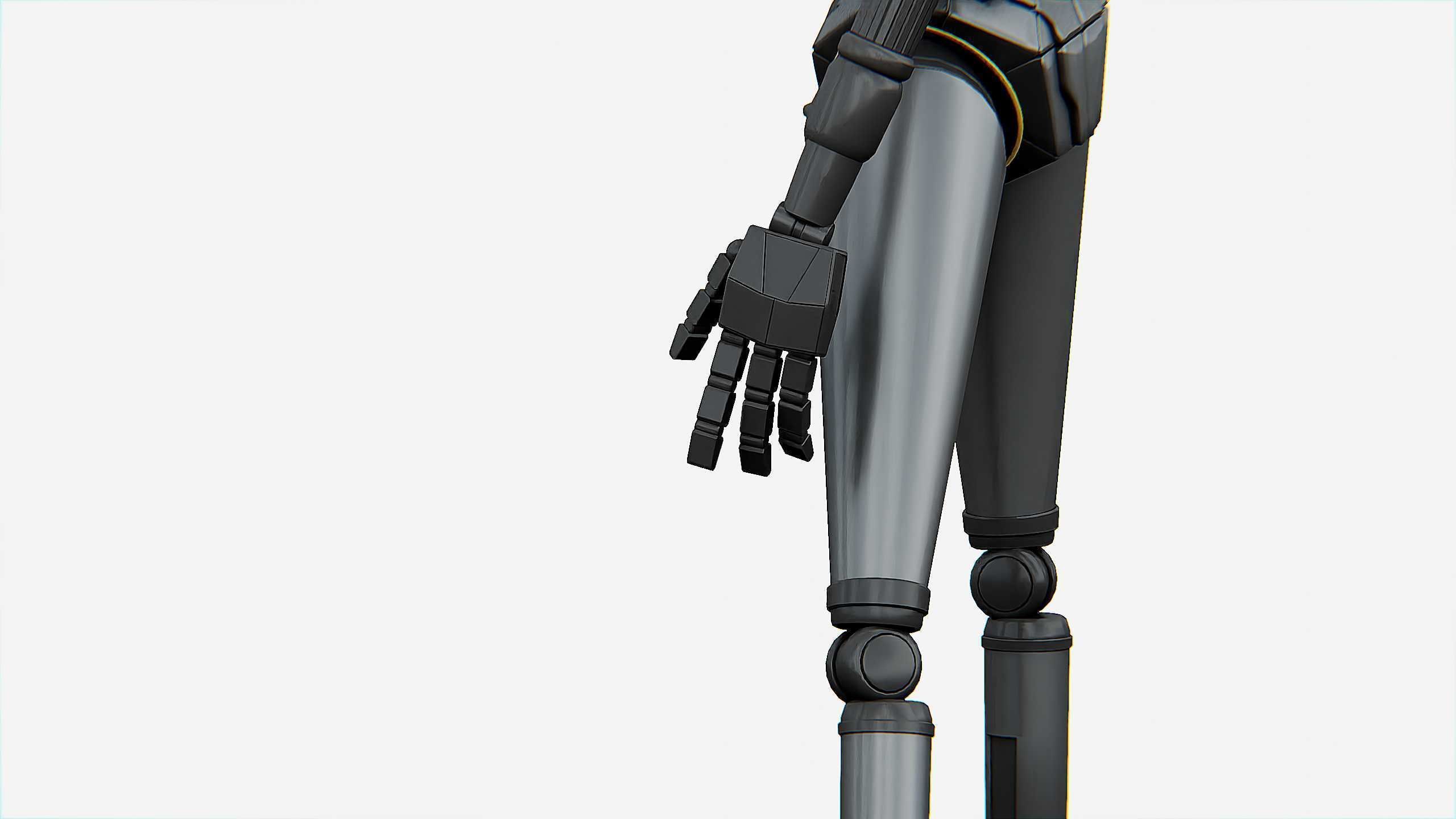 IMPERIAL DROID  Rigged for Unreal Engine - Unity - MIXAMO  3D model_25