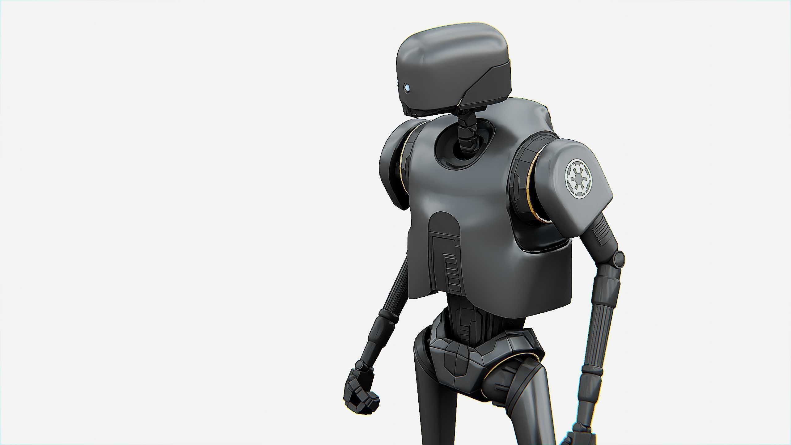 IMPERIAL DROID  Rigged for Unreal Engine - Unity - MIXAMO  3D model_2