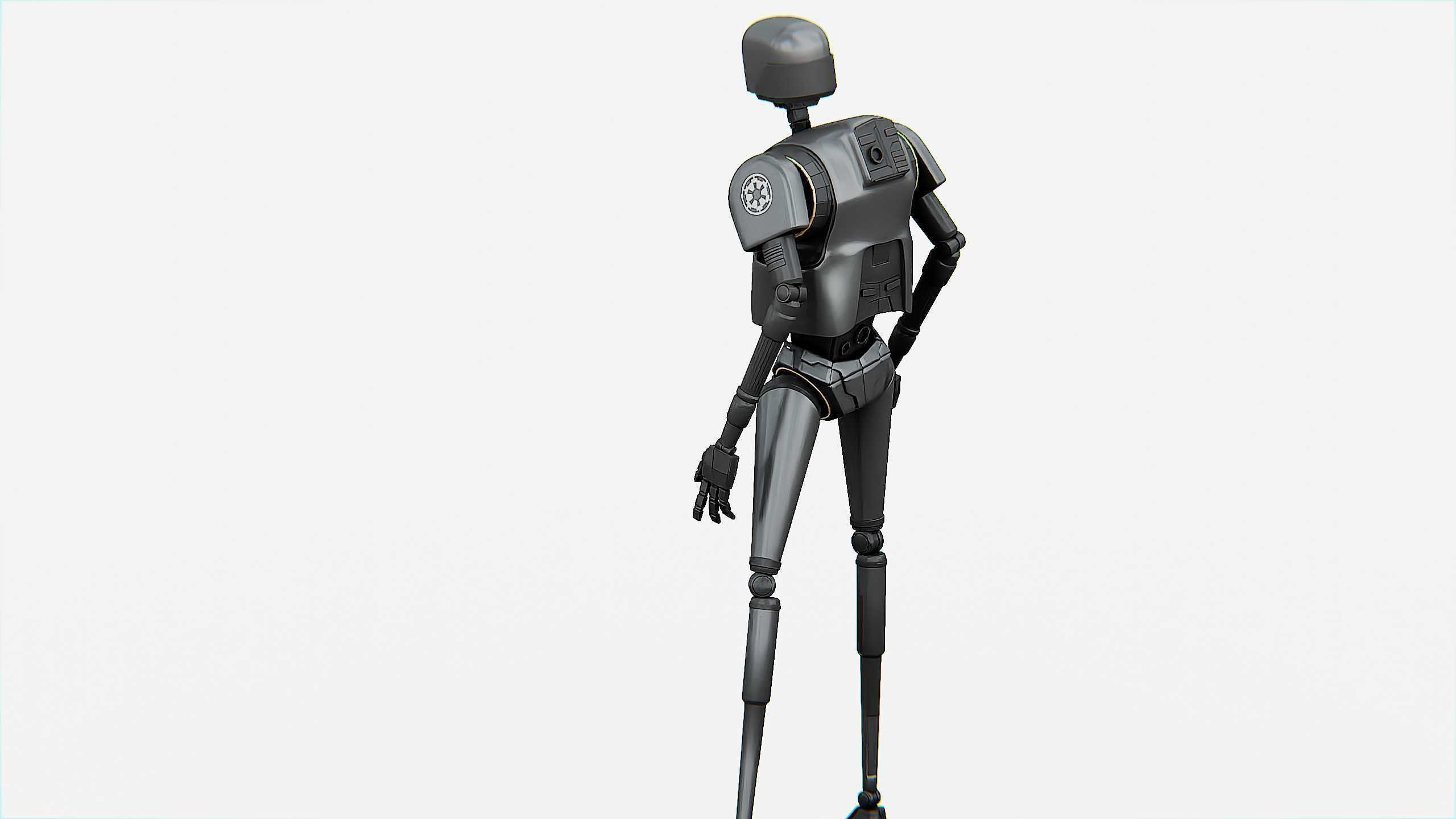IMPERIAL DROID  Rigged for Unreal Engine - Unity - MIXAMO  3D model_7