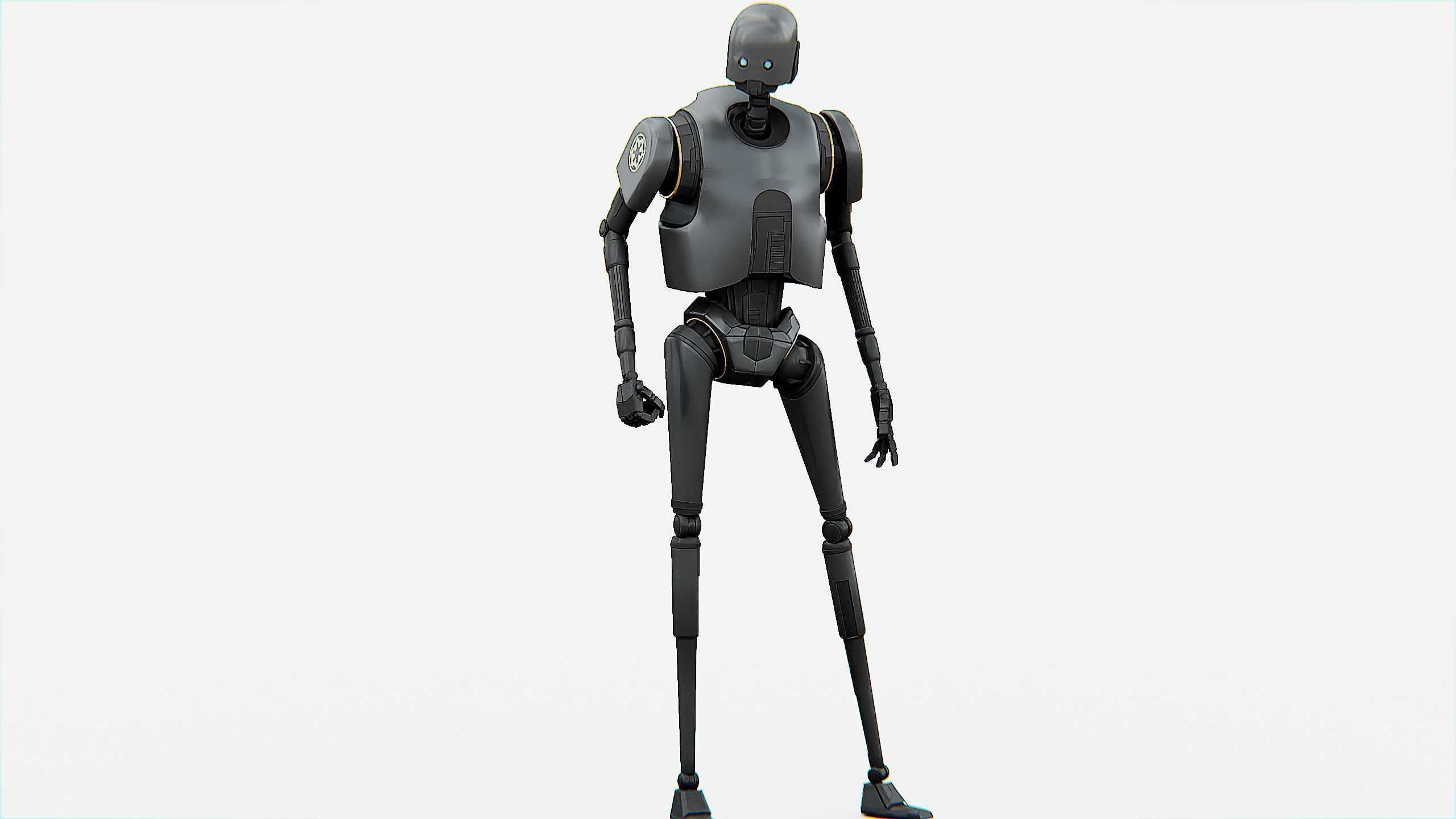 IMPERIAL DROID  Rigged for Unreal Engine - Unity - MIXAMO  3D model_17
