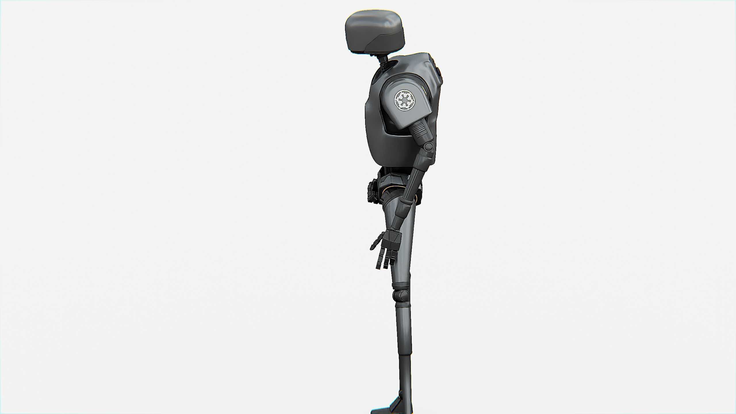 IMPERIAL DROID  Rigged for Unreal Engine - Unity - MIXAMO  3D model_5