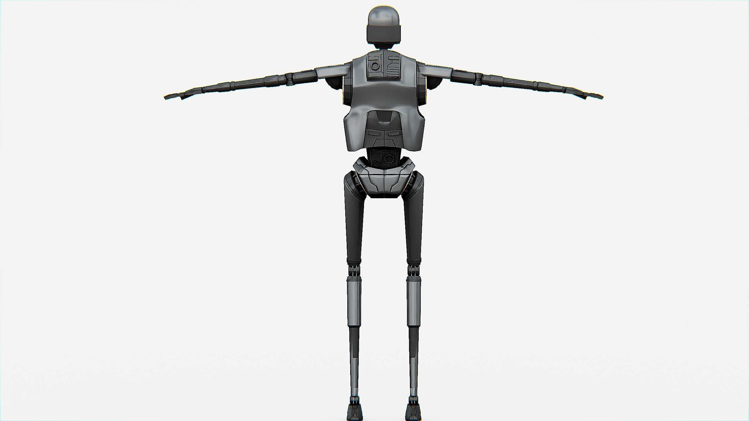 IMPERIAL DROID  Rigged for Unreal Engine - Unity - MIXAMO  3D model_31