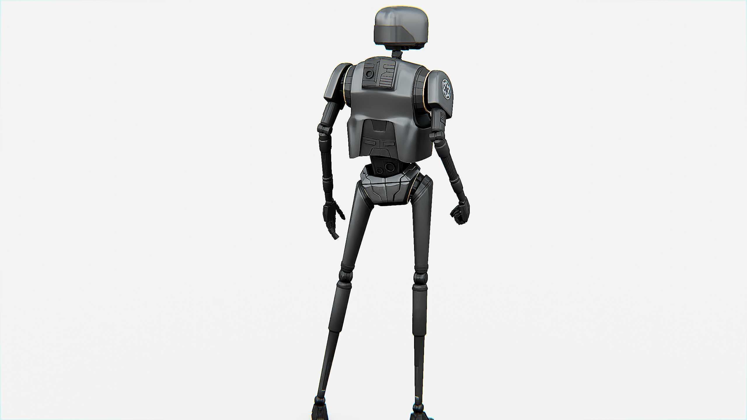 IMPERIAL DROID  Rigged for Unreal Engine - Unity - MIXAMO  3D model_11