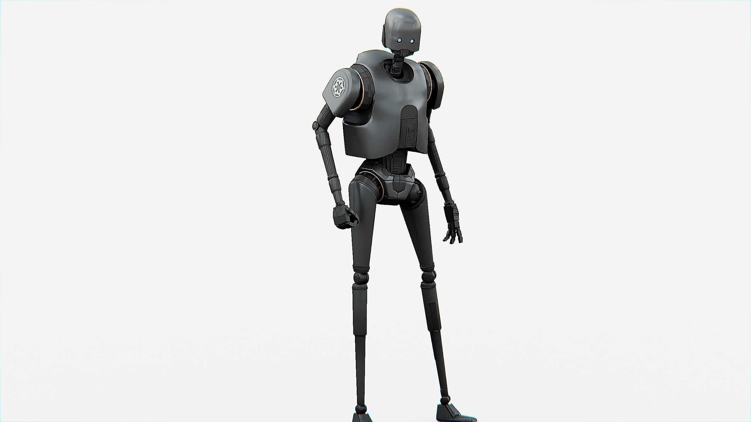 IMPERIAL DROID  Rigged for Unreal Engine - Unity - MIXAMO  3D model_16