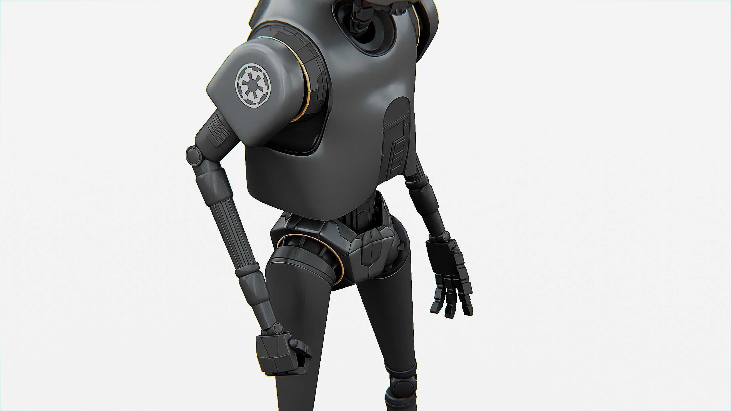 IMPERIAL DROID  Rigged for Unreal Engine - Unity - MIXAMO  3D model_27