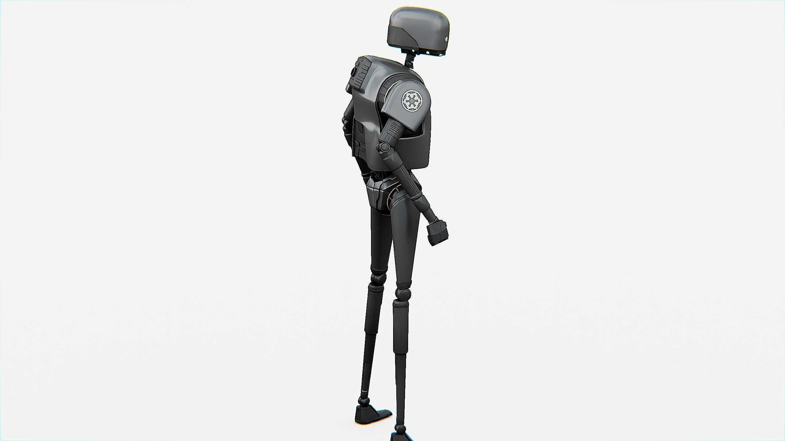 IMPERIAL DROID  Rigged for Unreal Engine - Unity - MIXAMO  3D model_13