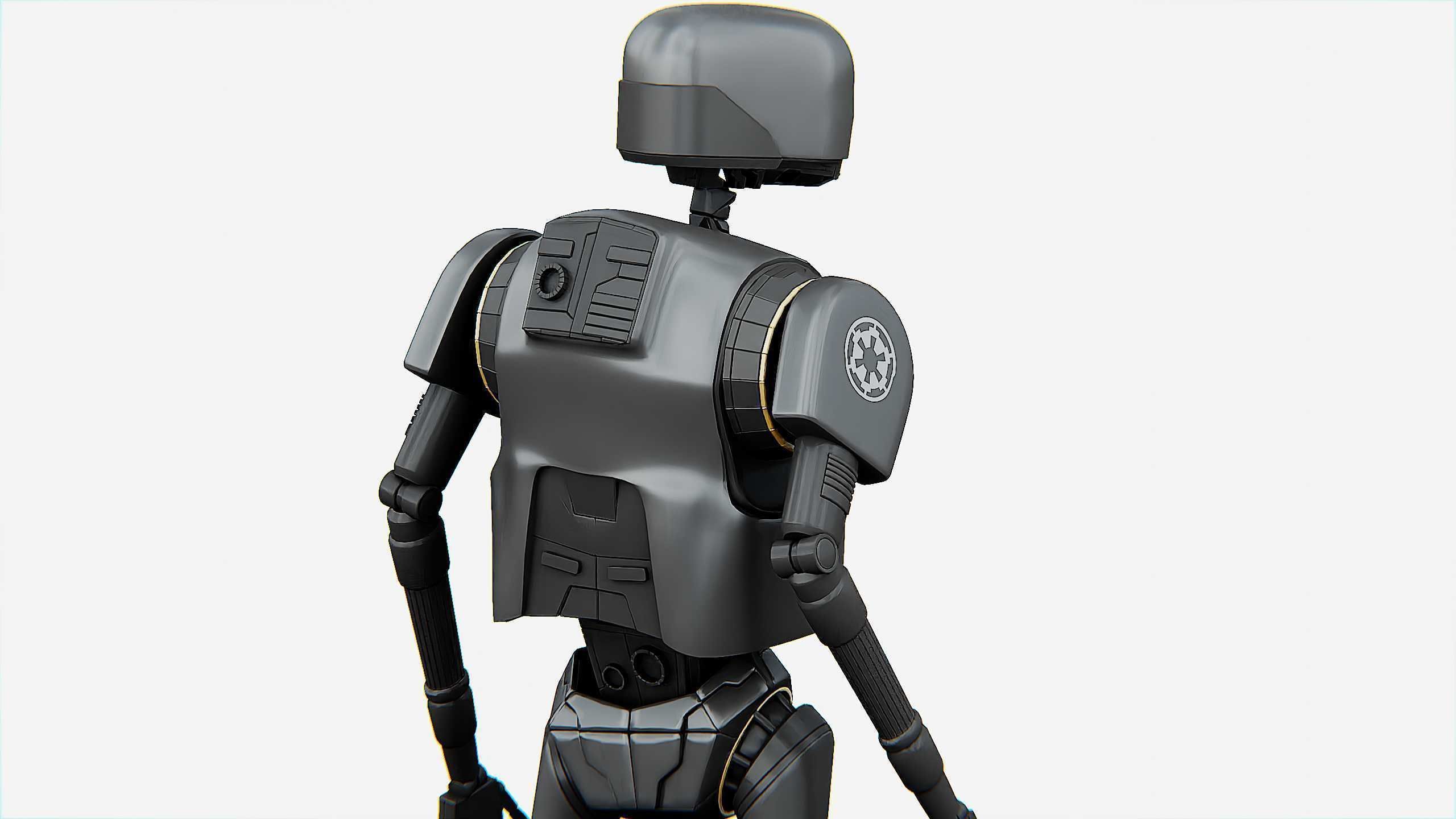 IMPERIAL DROID  Rigged for Unreal Engine - Unity - MIXAMO  3D model_22
