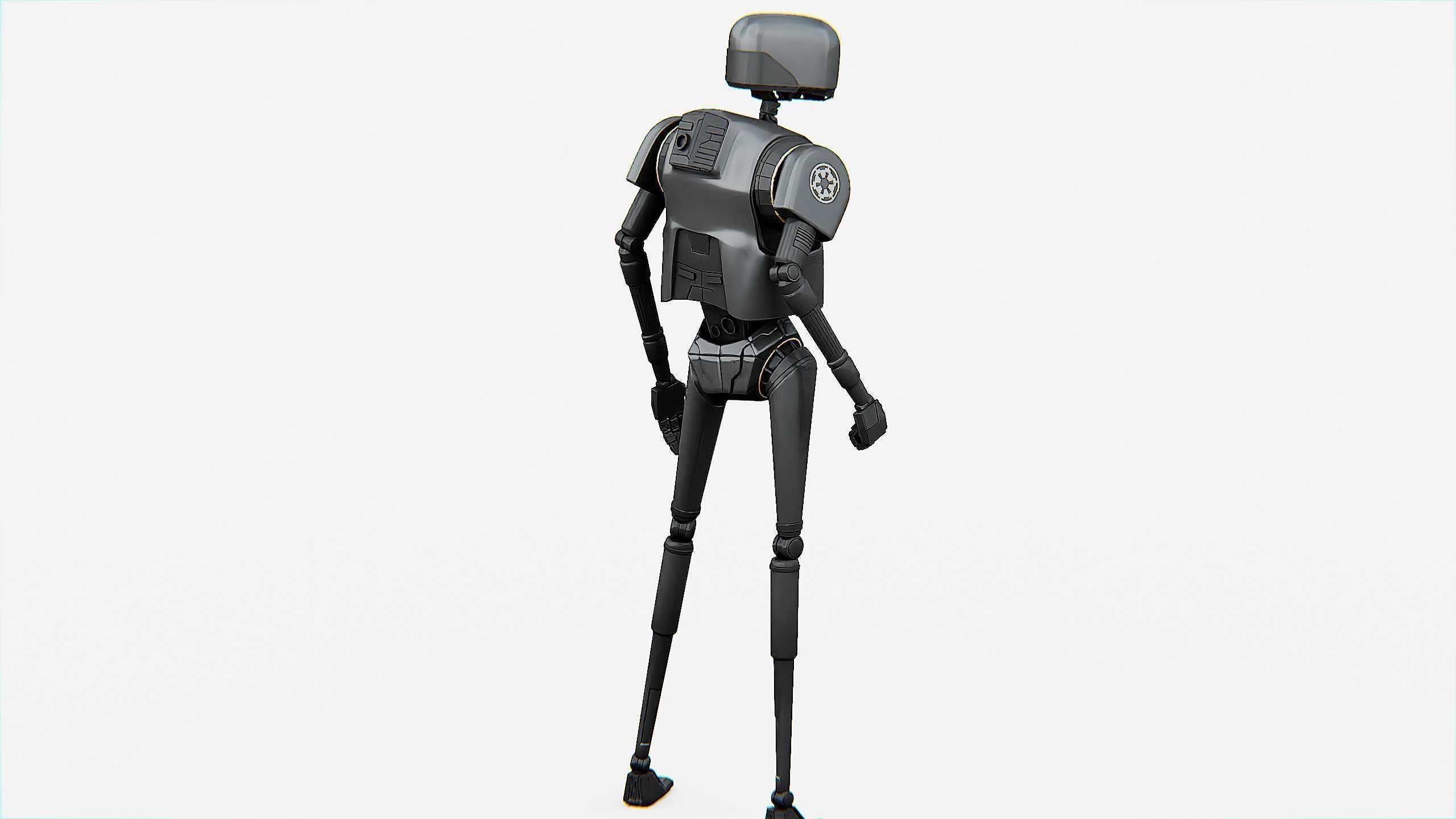 IMPERIAL DROID  Rigged for Unreal Engine - Unity - MIXAMO  3D model_12