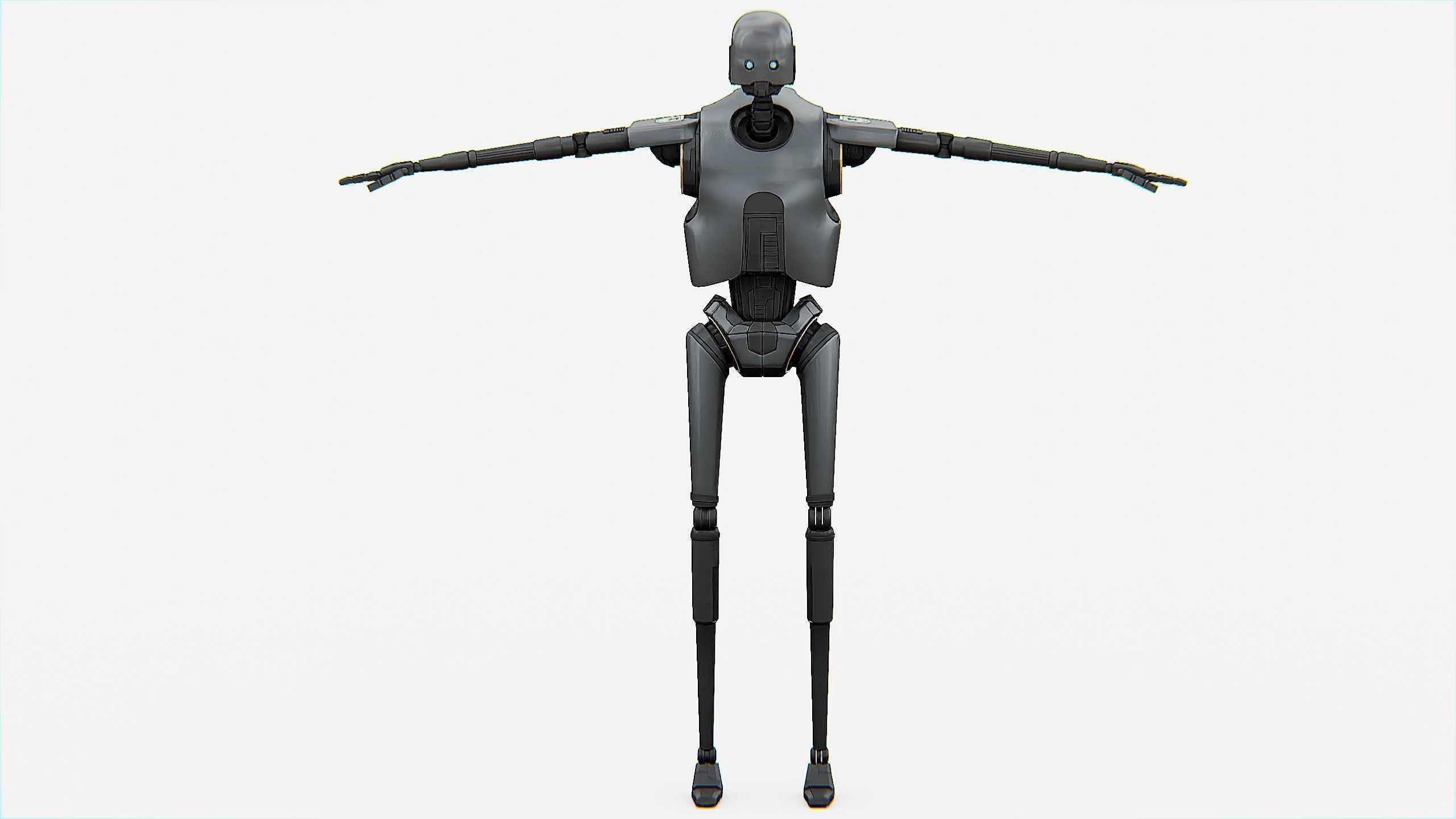 IMPERIAL DROID  Rigged for Unreal Engine - Unity - MIXAMO  3D model_30