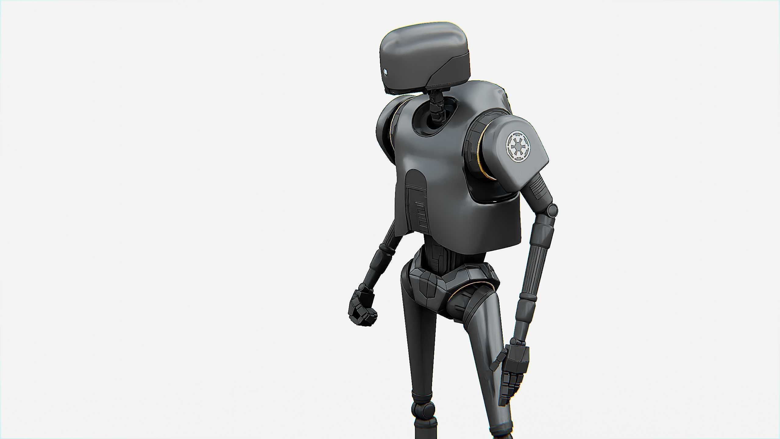 IMPERIAL DROID  Rigged for Unreal Engine - Unity - MIXAMO  3D model_3