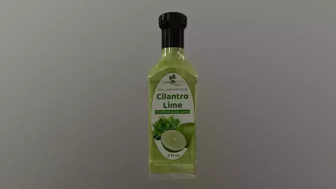 Coriander Sauce Bottle - 3D Model