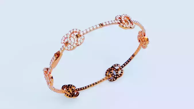 Bracelet hook clasp 3D print model