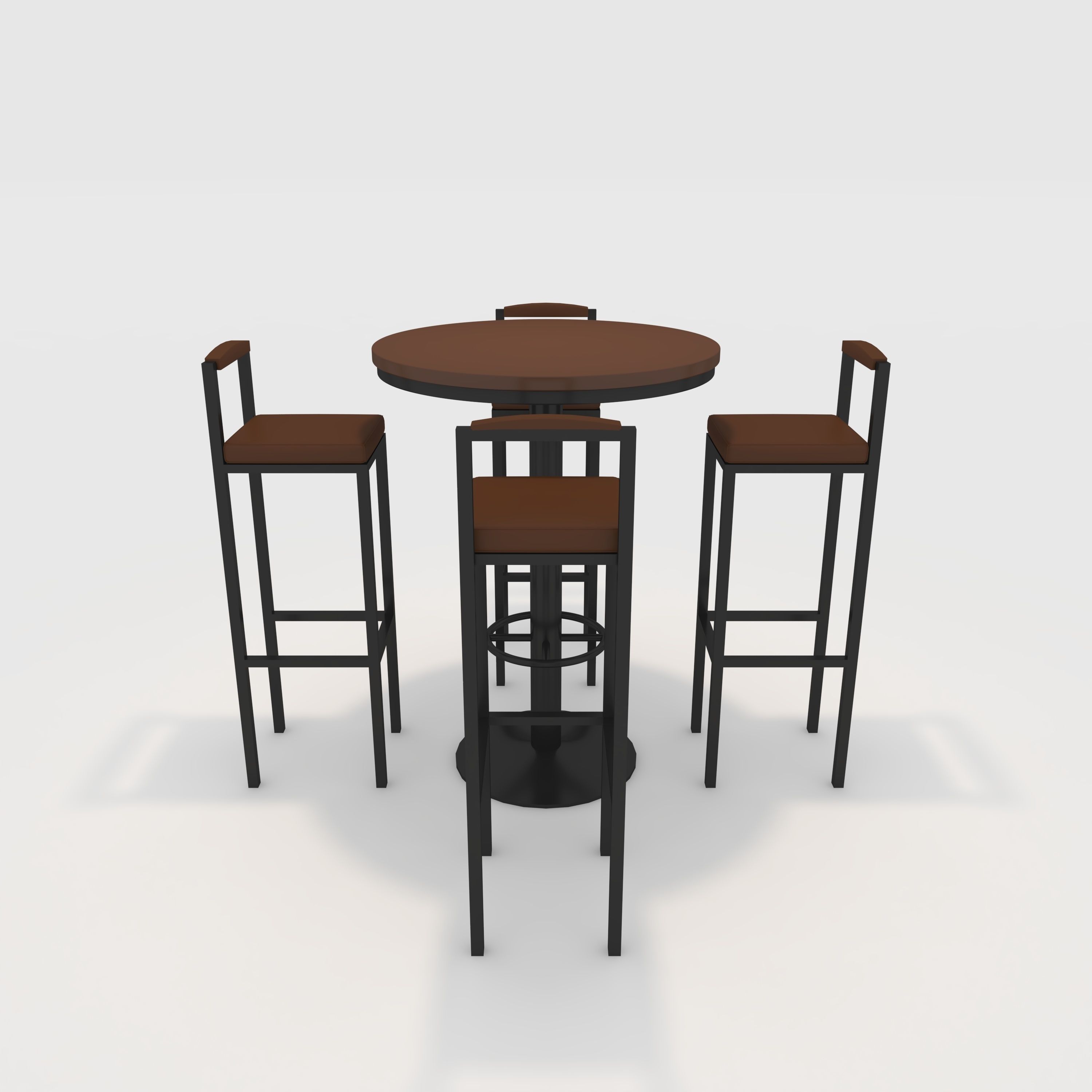 Bar Table And Chair 7 3D model_2