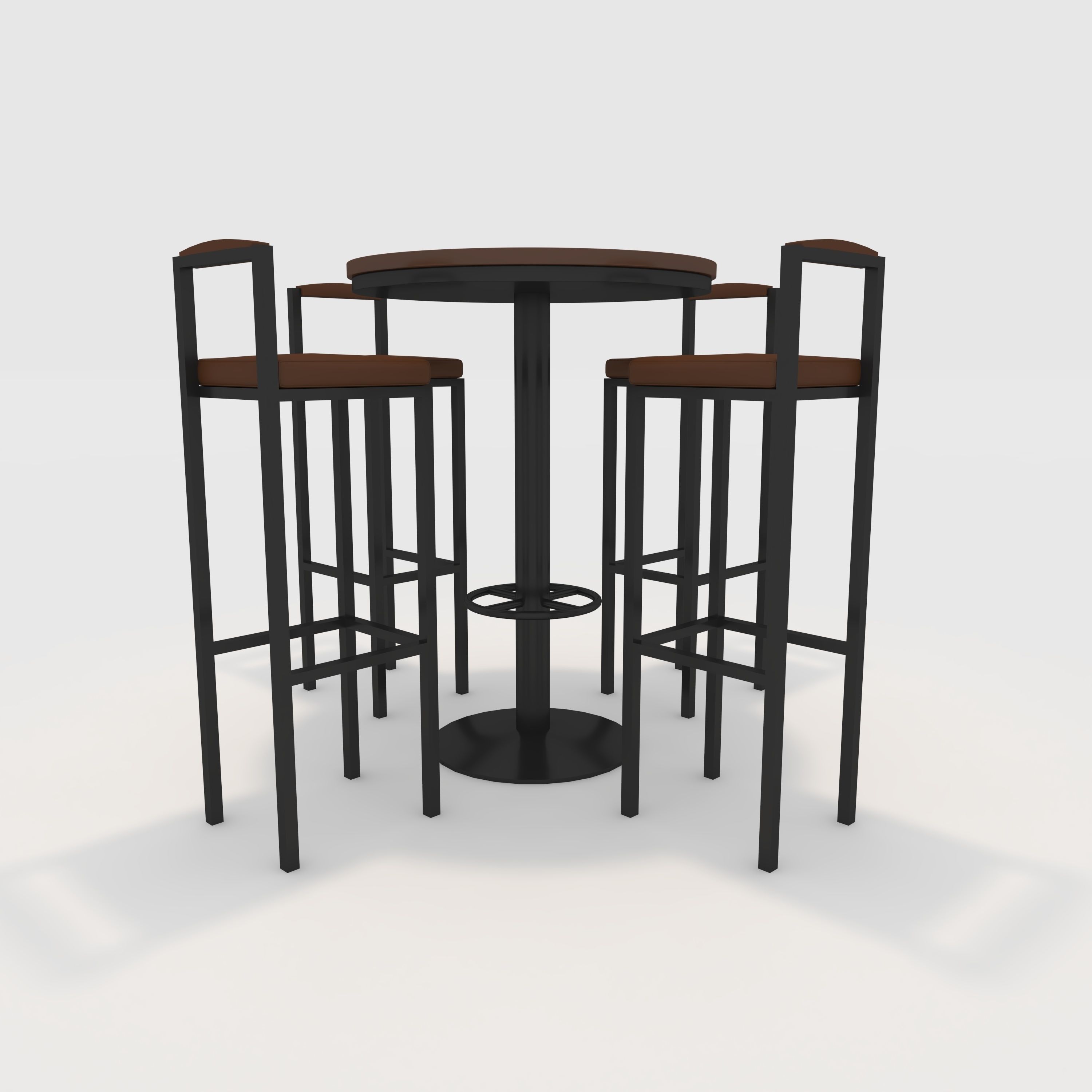 Bar Table And Chair 7 3D model_4