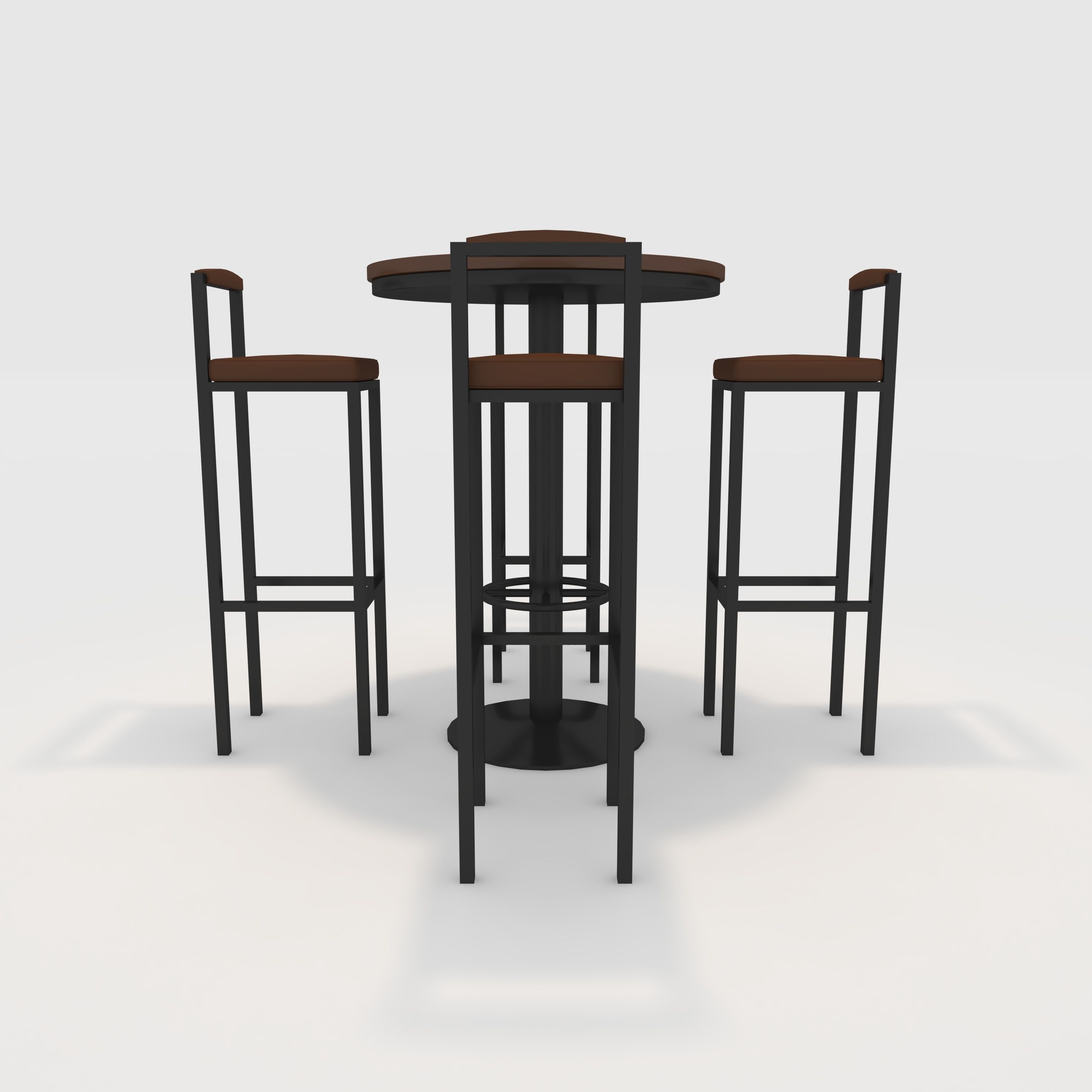 Bar Table And Chair 7 3D model_6