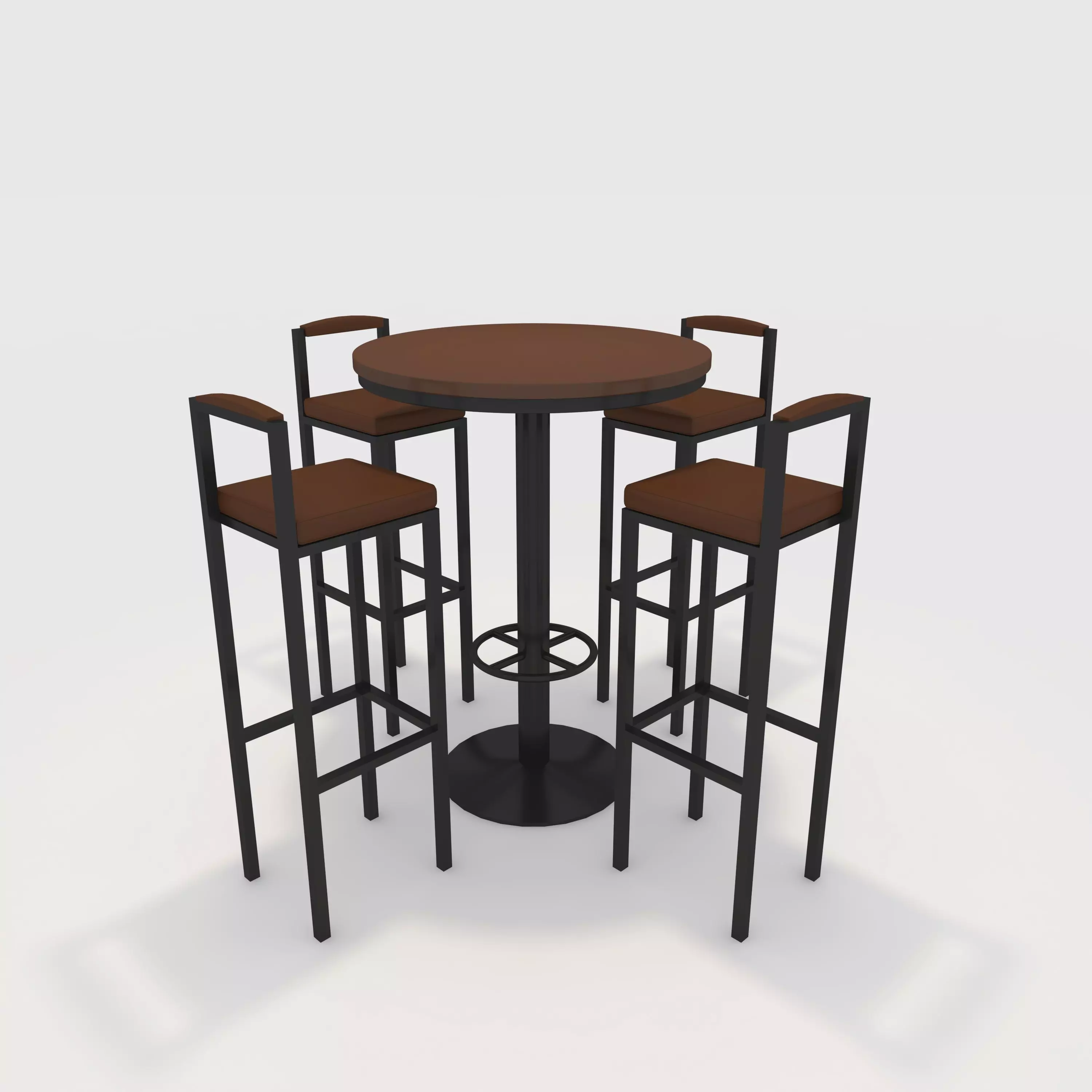 Bar Table And Chair 7 3D model_0