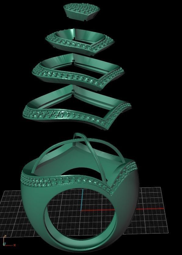 Heart Ring 3D print model_12