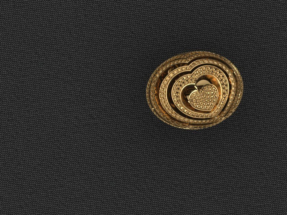 Heart Ring 3D print model_15