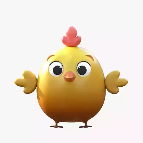 Cartoon Small Bird chick