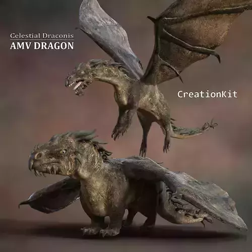 Creation Kit for Celestial Dragonis Low-poly 3D model
