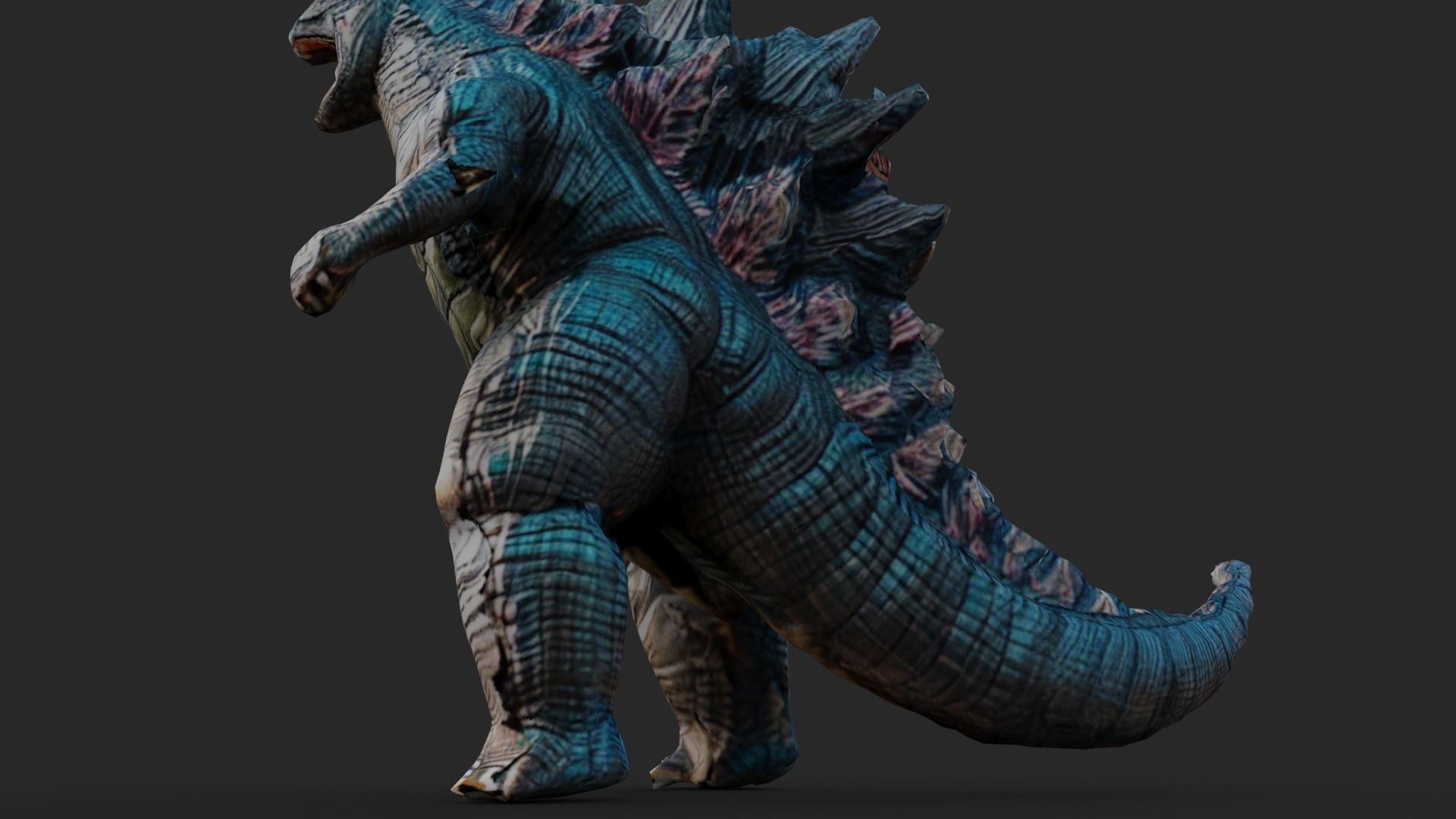 Godzilla Cartoon Low-poly 3D model_8
