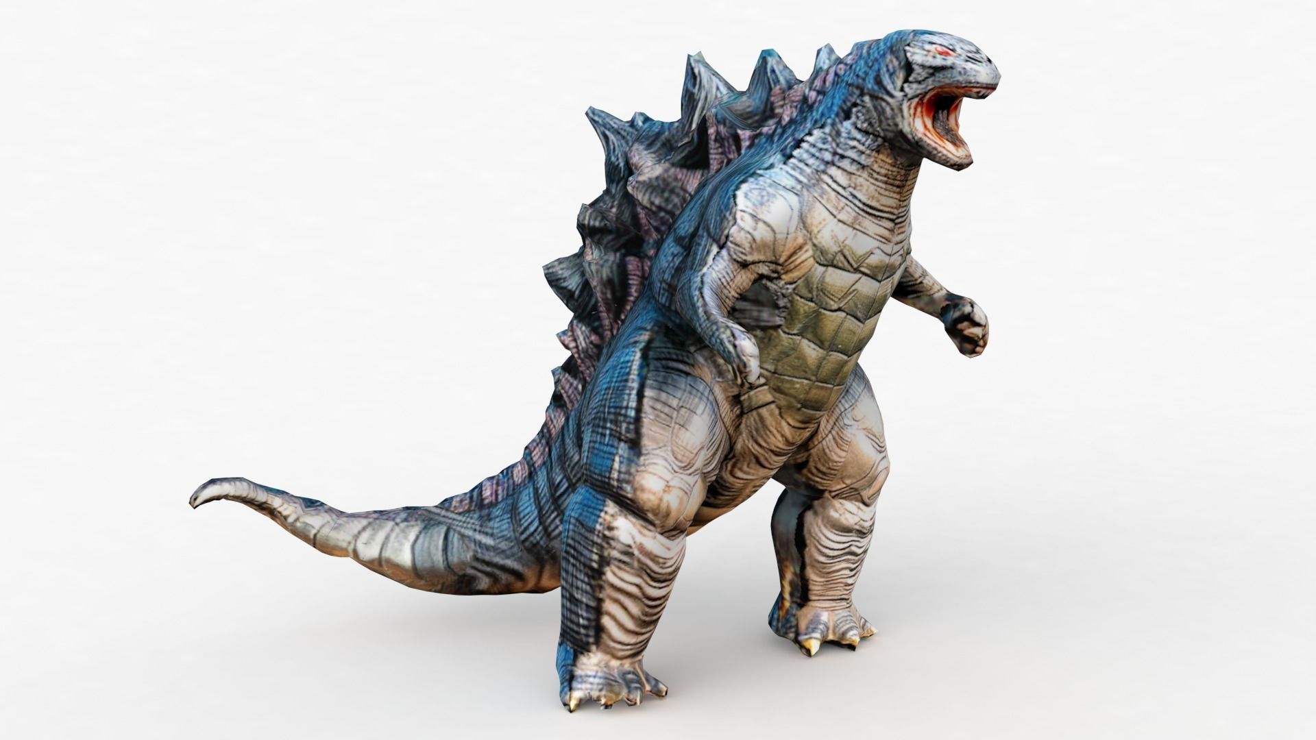 Godzilla Cartoon Low-poly 3D model_16