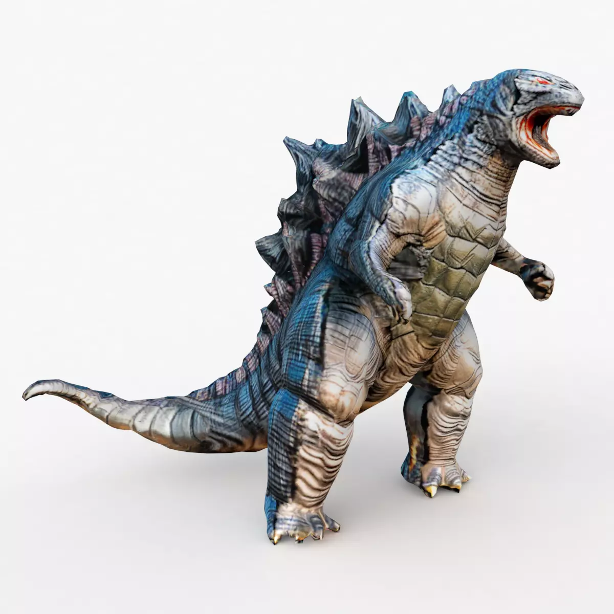 Godzilla Cartoon Low-poly 3D model_0