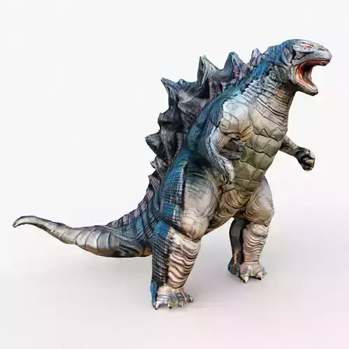 Godzilla Cartoon Low-poly 3D model