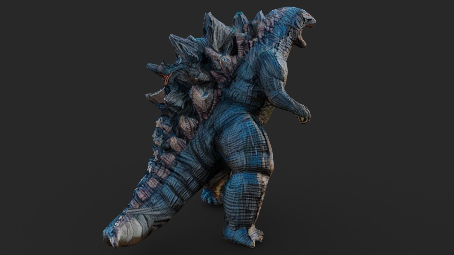 Godzilla Cartoon Low-poly 3D model_6