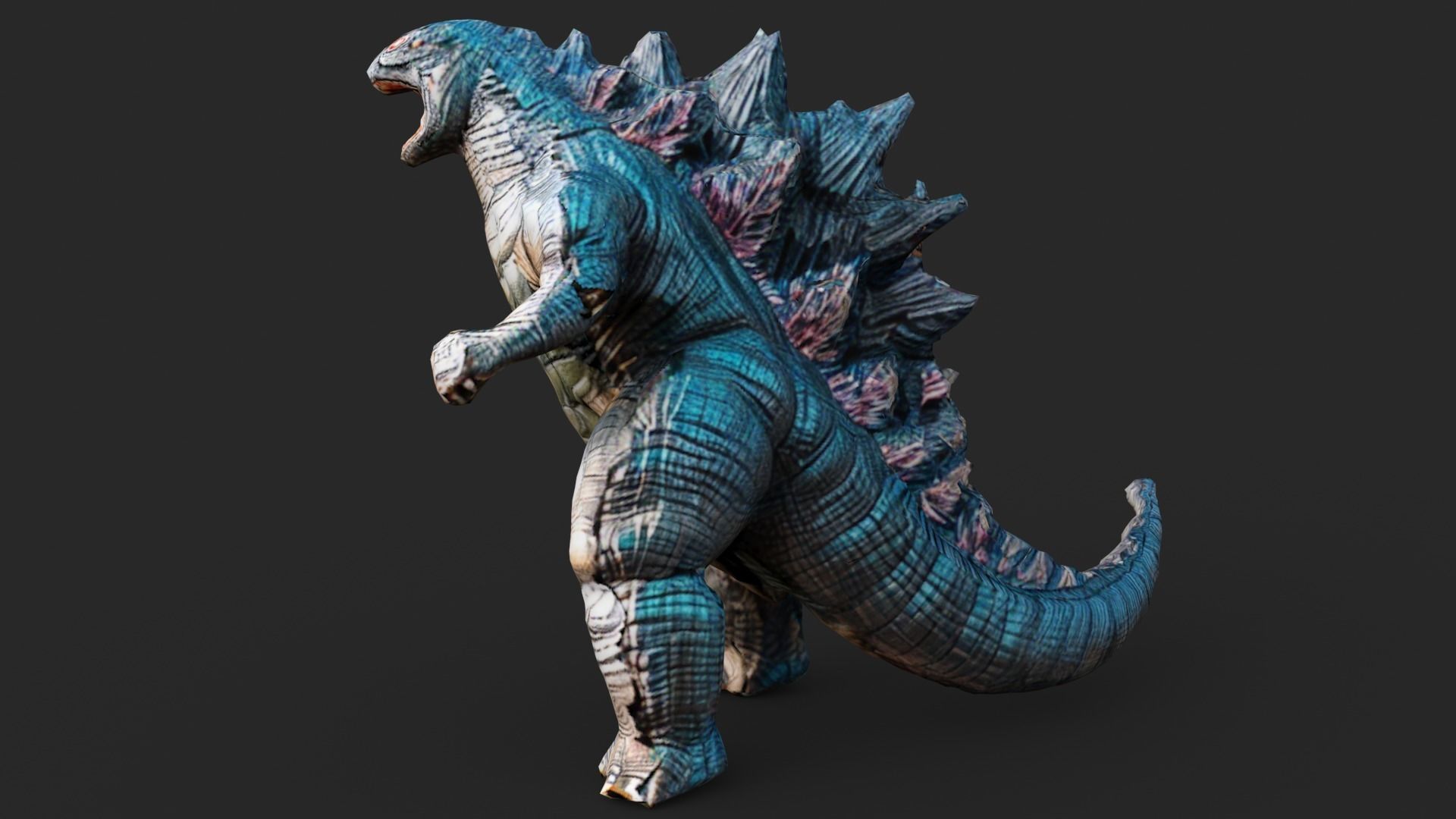 Godzilla Cartoon Low-poly 3D model_4