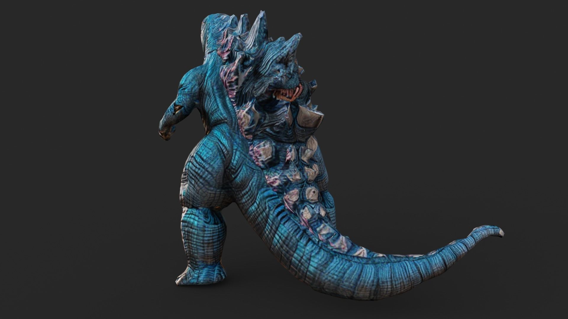 Godzilla Cartoon Low-poly 3D model_5