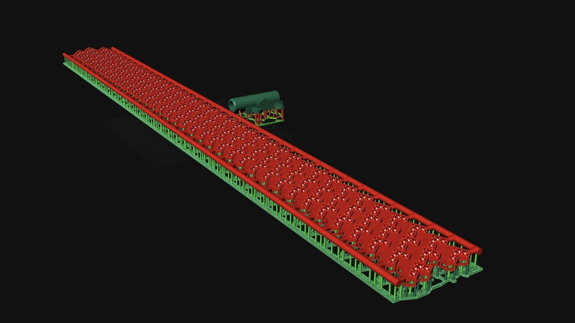 Facted Diamond Bracelet 3D print model_6