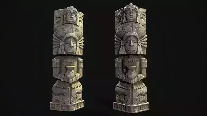 Statue Aztec medicine man