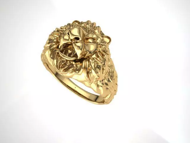 lion ring Free 3D print model_0