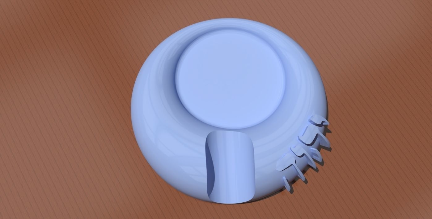 A YHVH themed teaspoon and used tea bag holder 3D print model_6