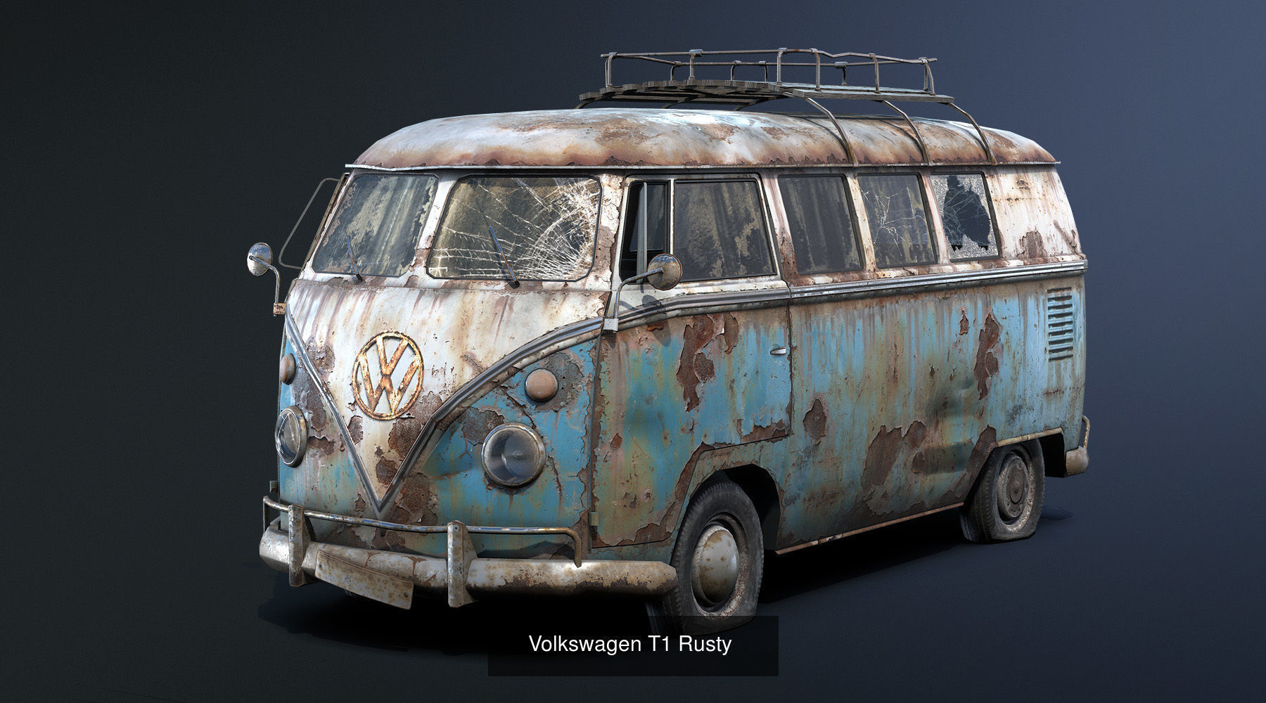 Old Rusted Retro Cars Collection _3