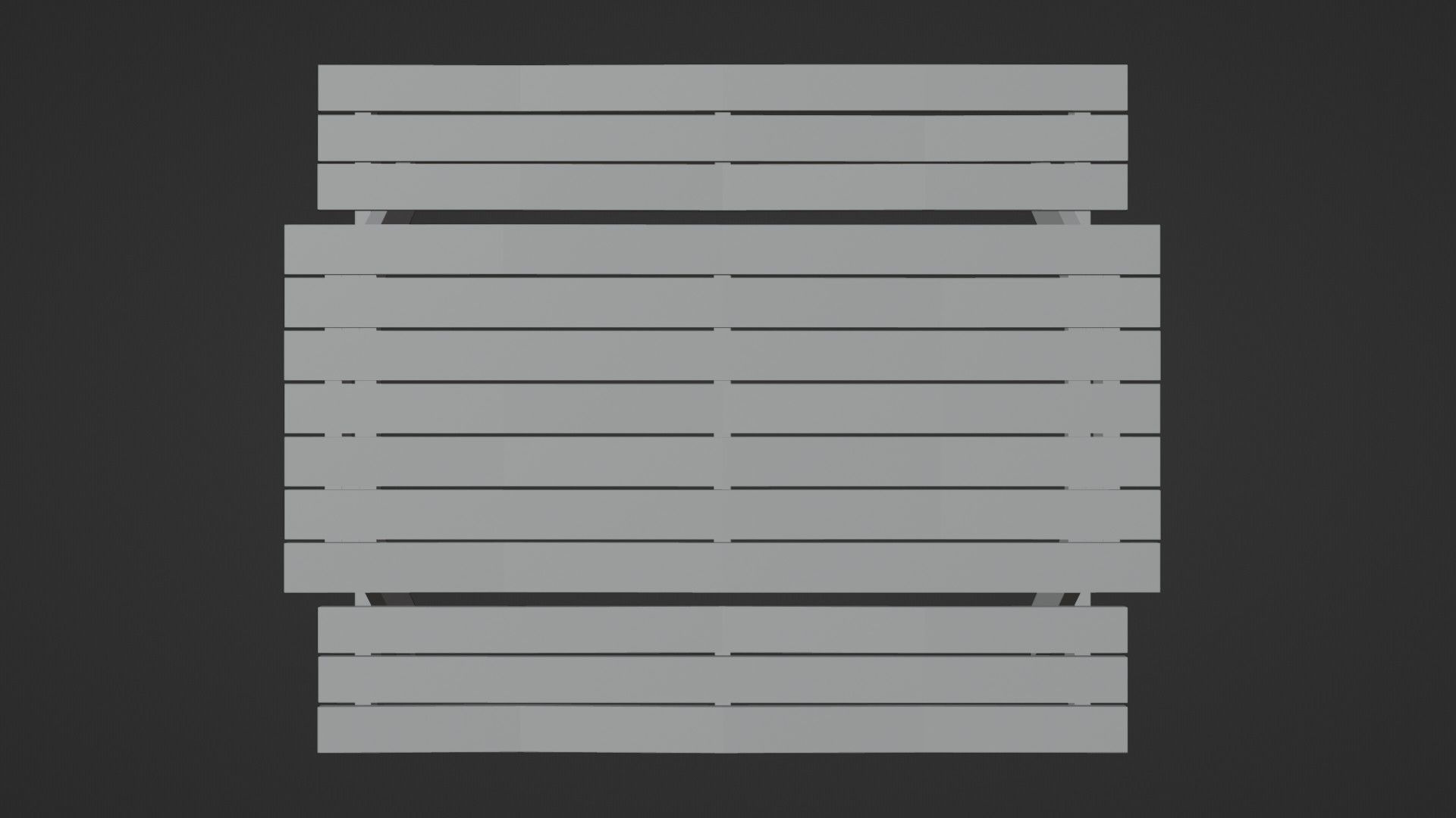Low-Poly Realistic Wooden Picnic Table Low-poly 3D model_10