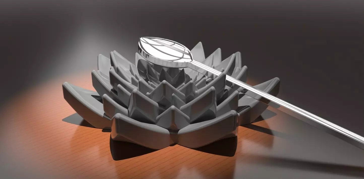 A teaspoon cup 3D print model