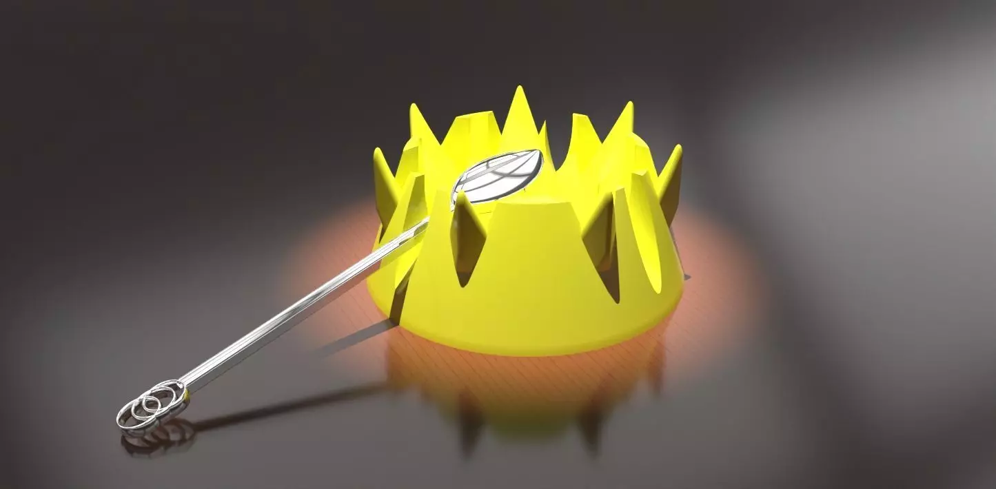 A teaspoon and teabag holder 3D print model