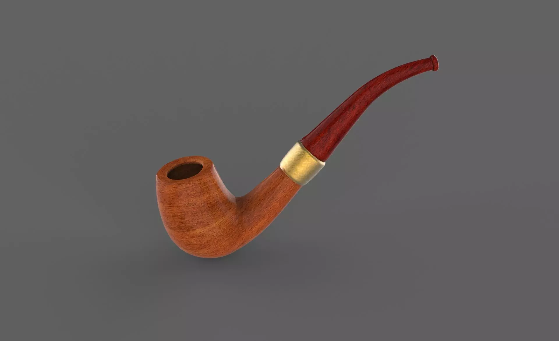 Tobacco Pipe Realistic Free low-poly 3D model