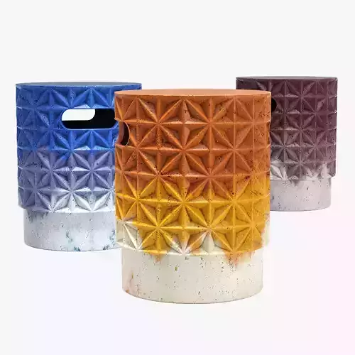 Ebern designs cherryl grid garden stool