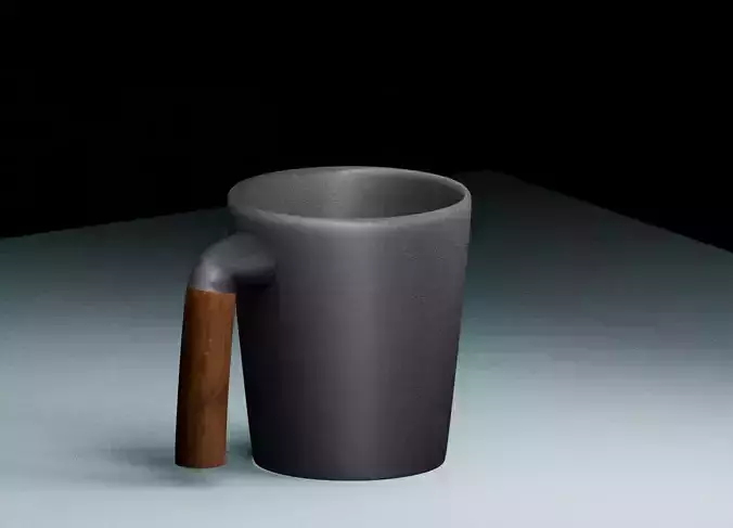 MUG Ceramic  Walnut for drinks 3D model 