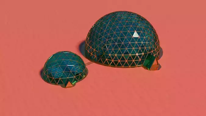 Mars green house 3D model