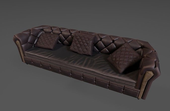 stylized Sofa Low-poly 3D model