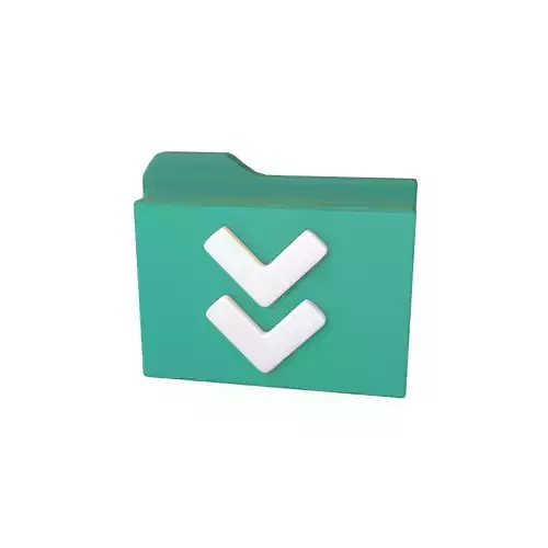 Folder Download Icon v1 003