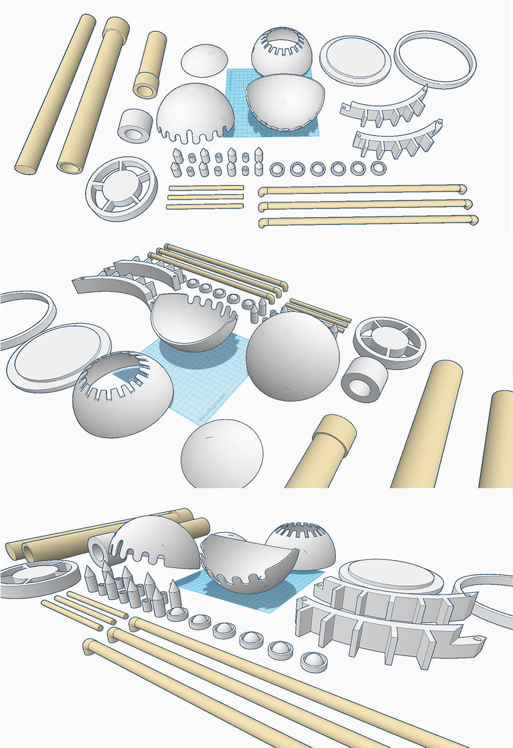 STAR WARS Jabba the Hutt GATEKEEPER Door Guard Droid STL FILES 3D model_6