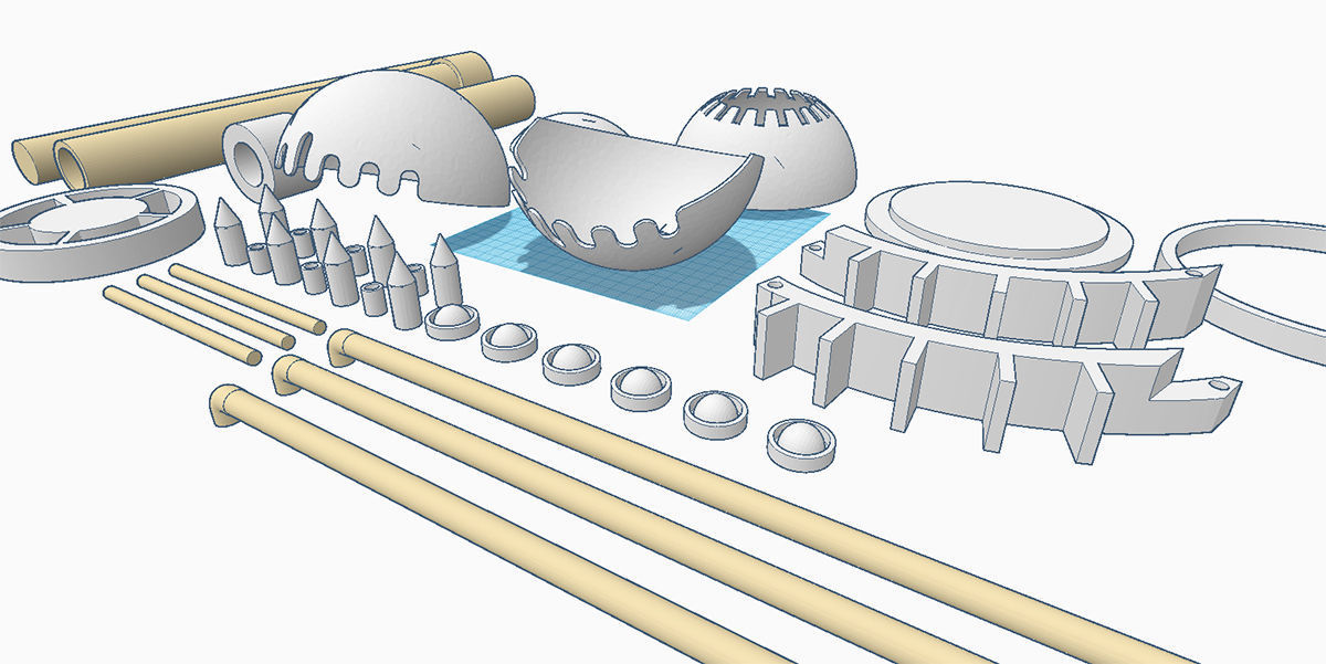 STAR WARS Jabba the Hutt GATEKEEPER Door Guard Droid STL FILES 3D model_11
