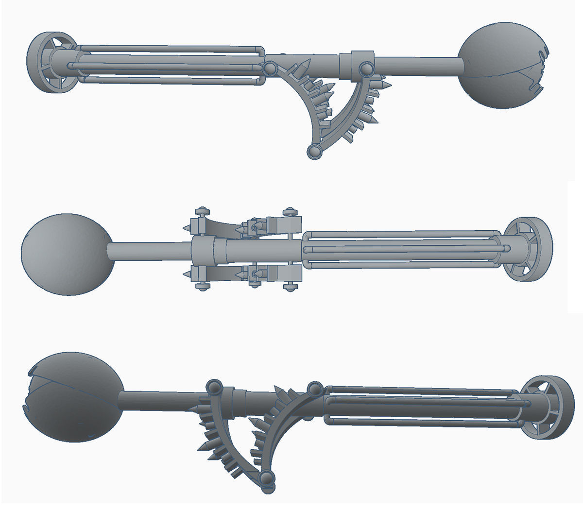 STAR WARS Jabba the Hutt GATEKEEPER Door Guard Droid STL FILES 3D model_10