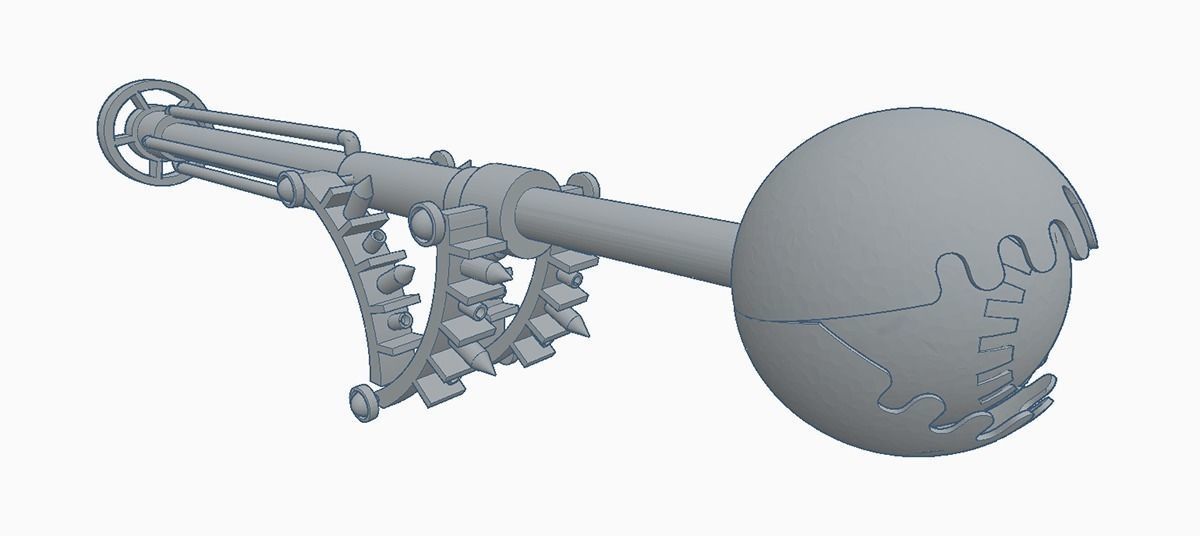 STAR WARS Jabba the Hutt GATEKEEPER Door Guard Droid STL FILES 3D model_4