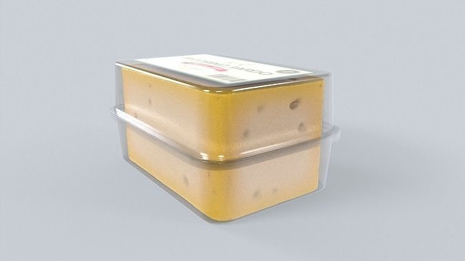 Pecorino Sardo Cheese Low-poly 3D model 3